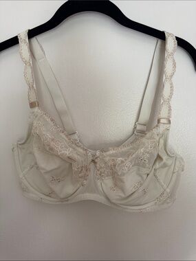Rosa Faia by Anita Delicate Ivory Lace Underwire Bra with Floral Embroidery